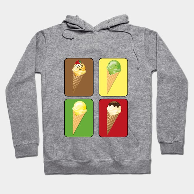 Ice cream in the waffle Hoodie by MissMorty2